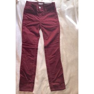 1970s inspired velvet jeans